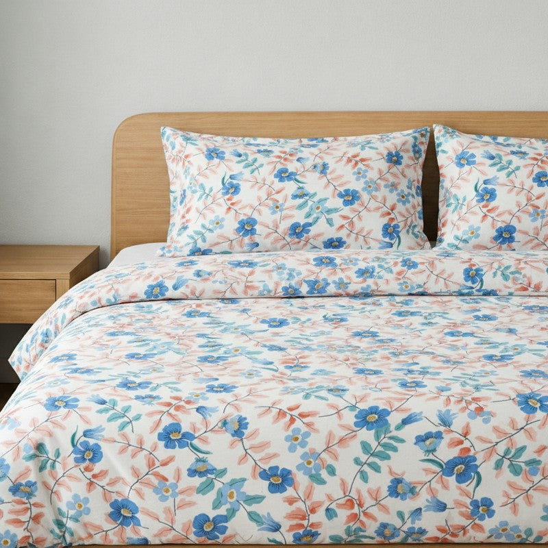 Wonderfully Floral Microfiber Bedsheet - 140 GSM media 4