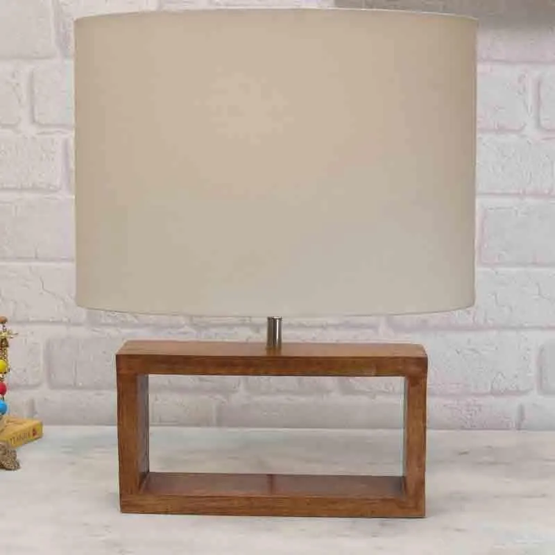 Audace Fabric Table Lamp - White,Brown media 3