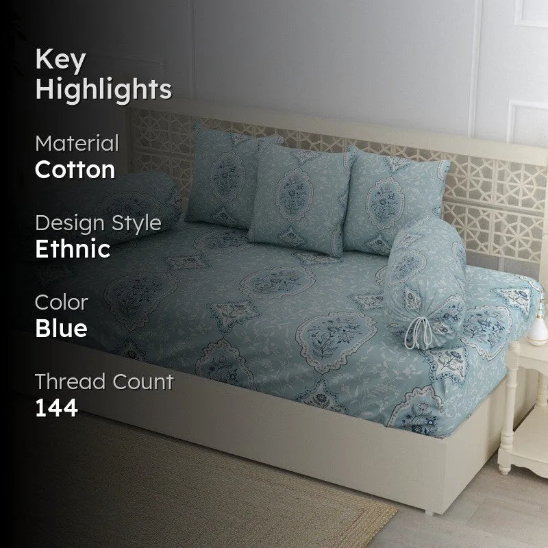 Selviera Ethnic Cotton Diwan Set - Six Piece Set media 2