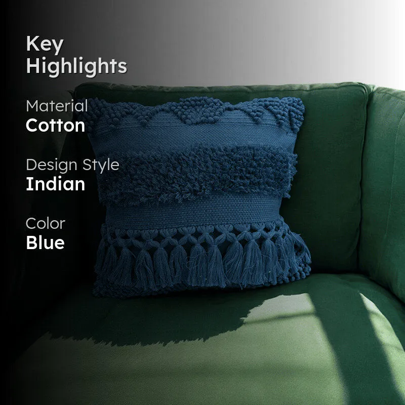 Squish-A-Lot Tufted Cushion Cover - Blue media 2