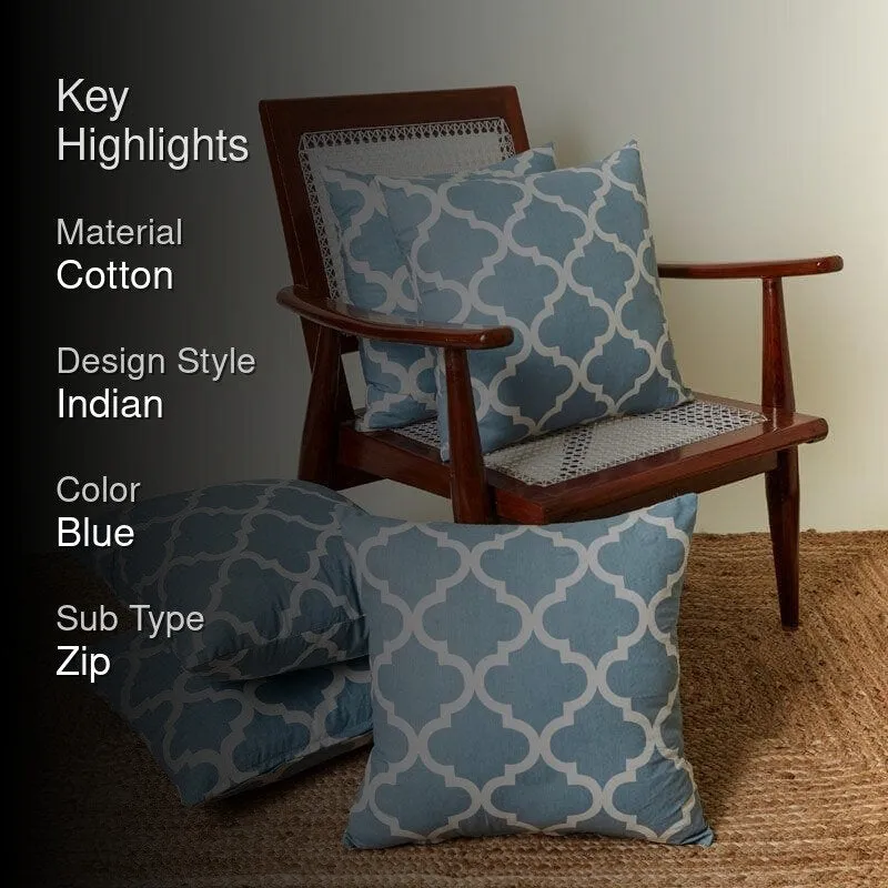 Fleur-Is Cushion Cover (Blue) - Set Of Five media 2