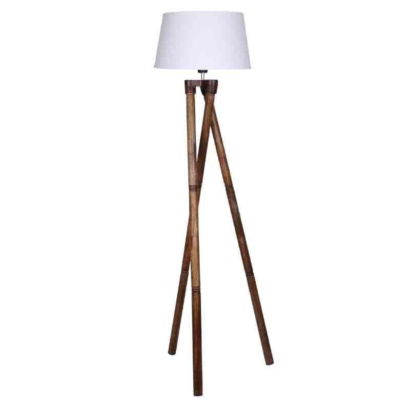 Criss Crossed Tripod Lamp - White media 4