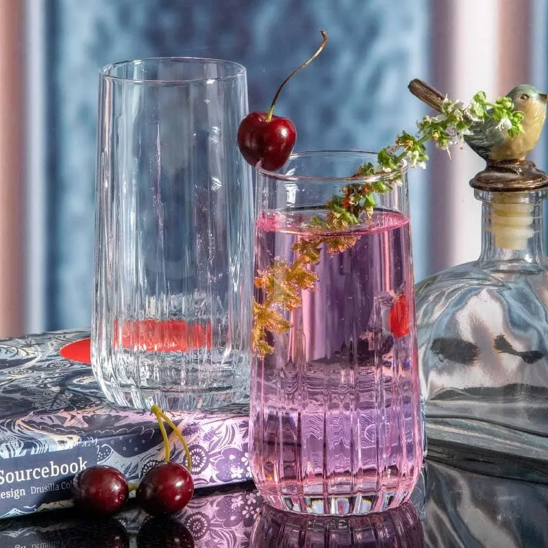 Pasabahce Friscot Tall Glass Tumbler (360 ML) - Set Of Six media 1