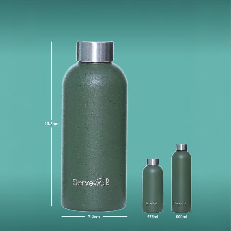 Steel Elegance Elixir Bottle (675 mL) - Military Green media 5