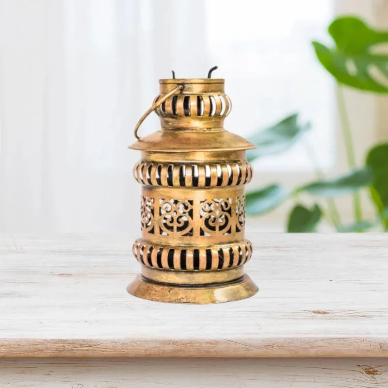 Hanging Lantern Glow Iron Tealight Candle Holder media 5