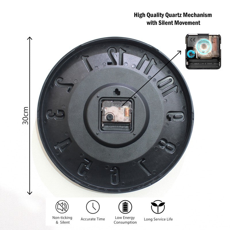 Luxe Sweep Plastic Wall Clock media 9
