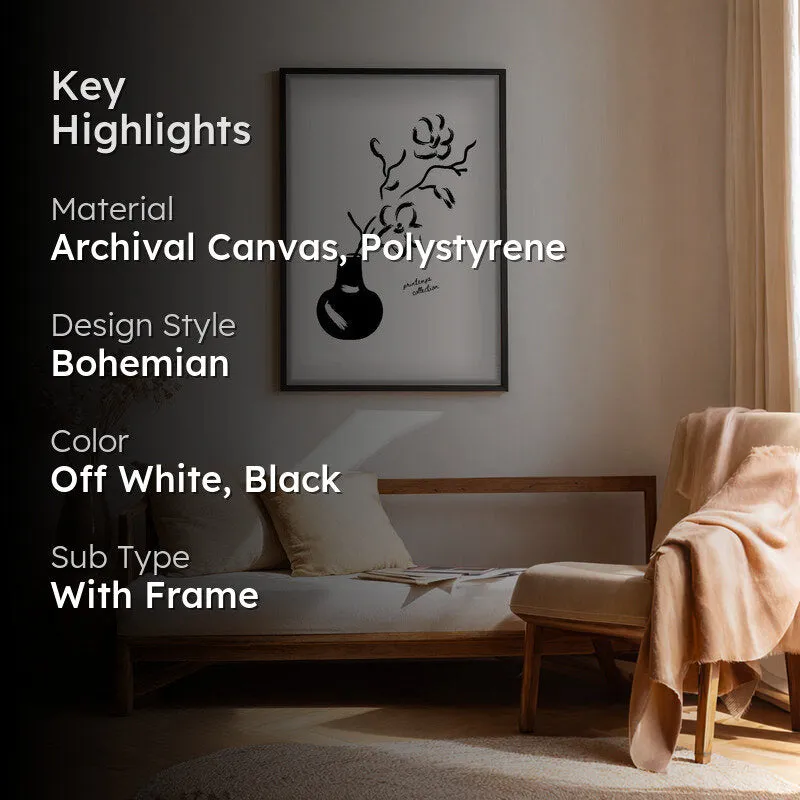 Essence Canvas Wall Painting With Black Frame media 2