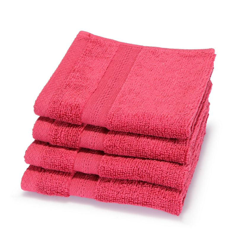 Nuage Cotton Hand & Face Towel (Brown, Pink & Beige) - Set Of Twelve media 5