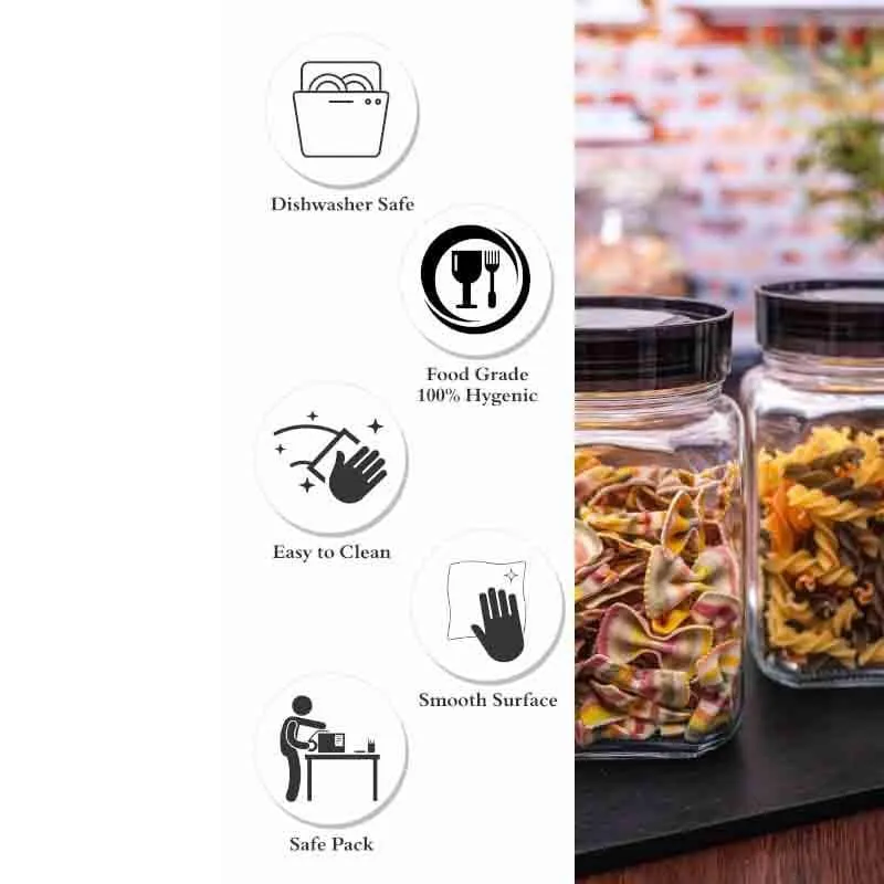 Bento Storage Jar with Lid (1200 mL Each)- Set of Two media 7
