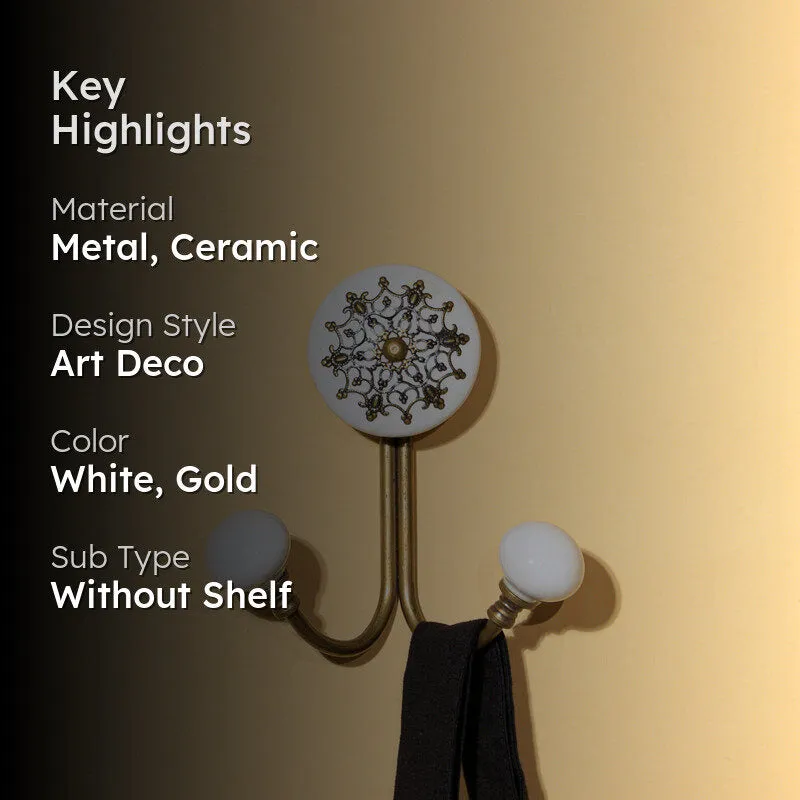 Piara Floral Filigree Wall Hook media 2