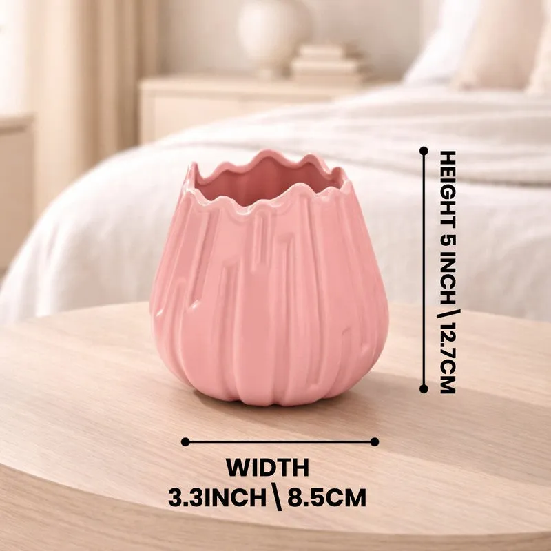 Quirky Pottery Vase - Pink media 8
