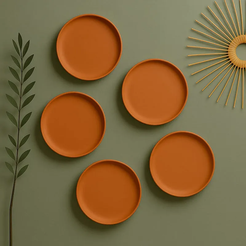 Terrya Handcrafted Terracotta Wall Plate - Set Of Five media 3