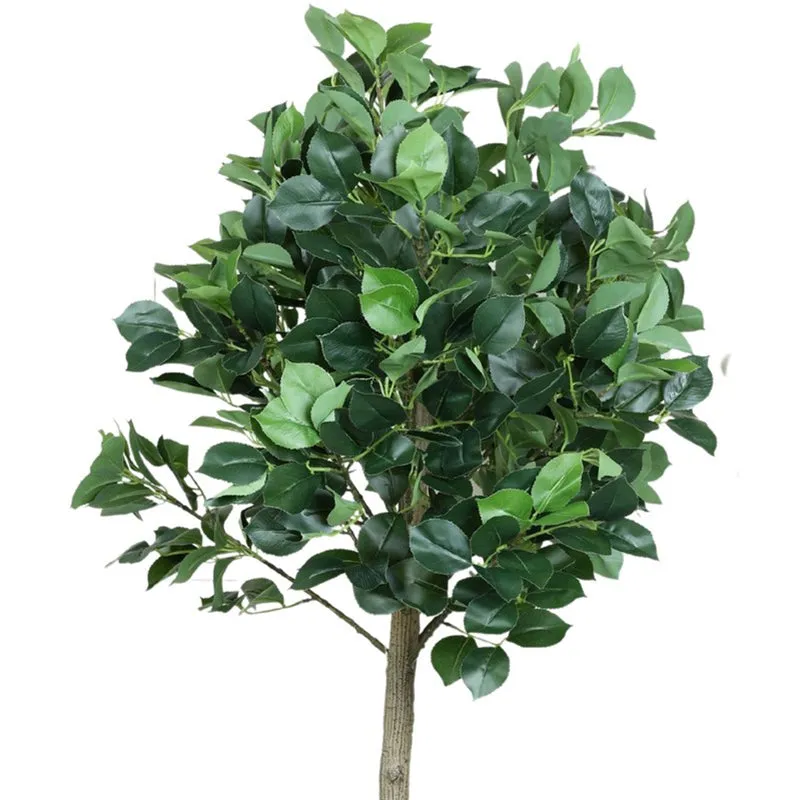 Verdiq Artificial Ginko Plant With Black Fiber Pot - 5 Feet media 5