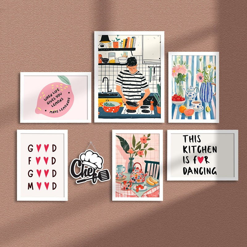 Foodie Comics Wall Art - Set Of Seven media 4