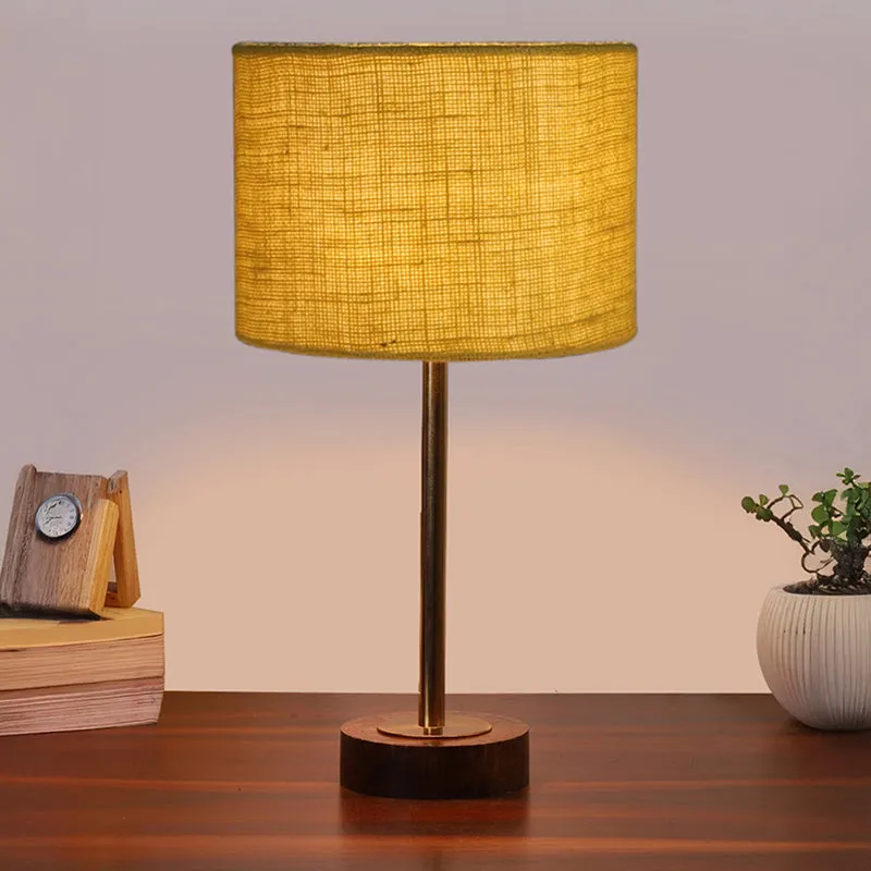Sienna I Rodin Wooden Table Lamp - Yellow,Gold,Brown media 2