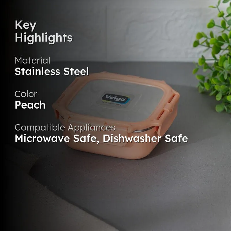 Vault Microwave Safe Lunch Box (Peach) - 300 mL media 2