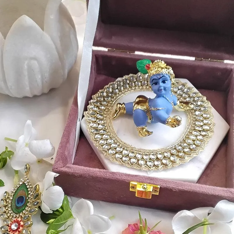 Decorative Krishna Showpiece Gift Box media 3