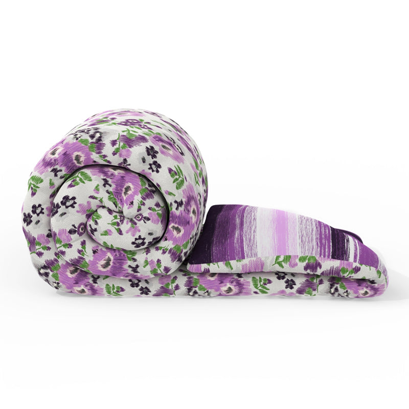 Lilac Shore Floral Comforter - 120 GSM media 5