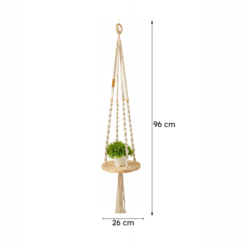 Oskar Pine Wood Hanging Shelf - Set Of Two media 6