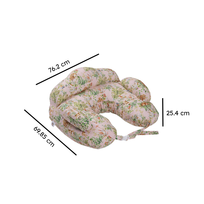 Blushing Bunny Duo Feeding Pillow with Removable Extra Pillow media 9