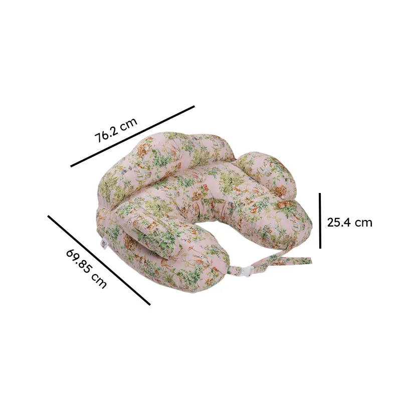 Blushing Bunny Duo Feeding Pillow with Removable Extra Pillow media 9