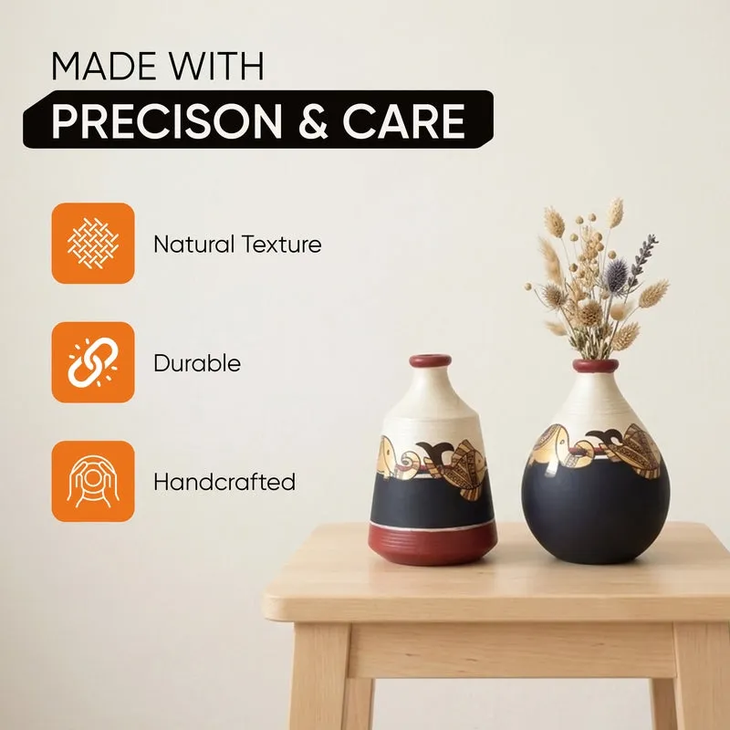 Machli Madhubhani Vase - Set Of Two media 11