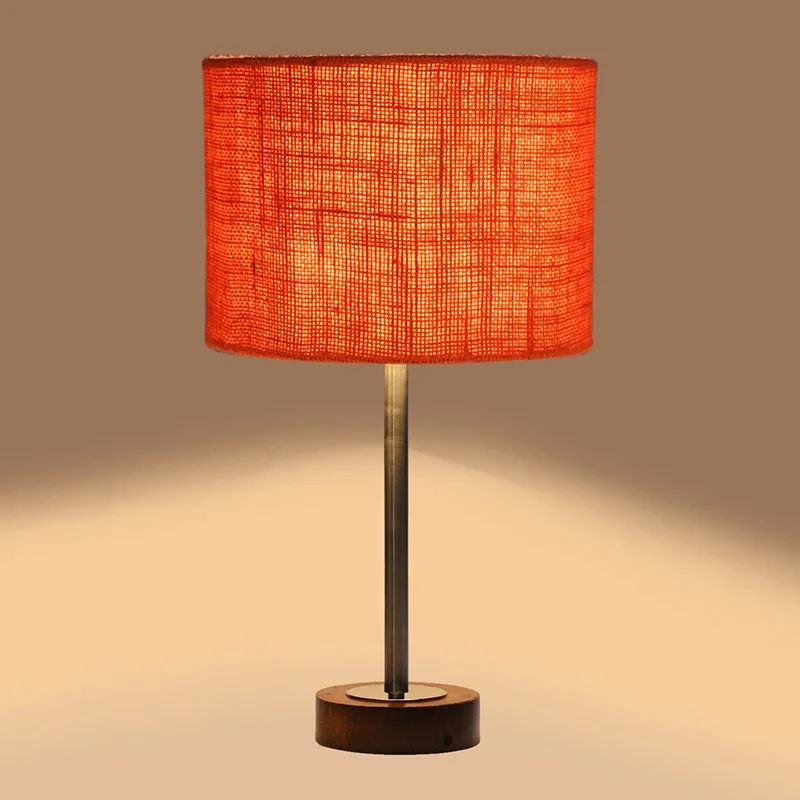 Sienna I Rodin Wooden Table Lamp - Orange,Silver,Brown media 6