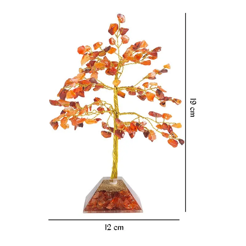 Agate Wish Tree Showpiece - Orange media 9