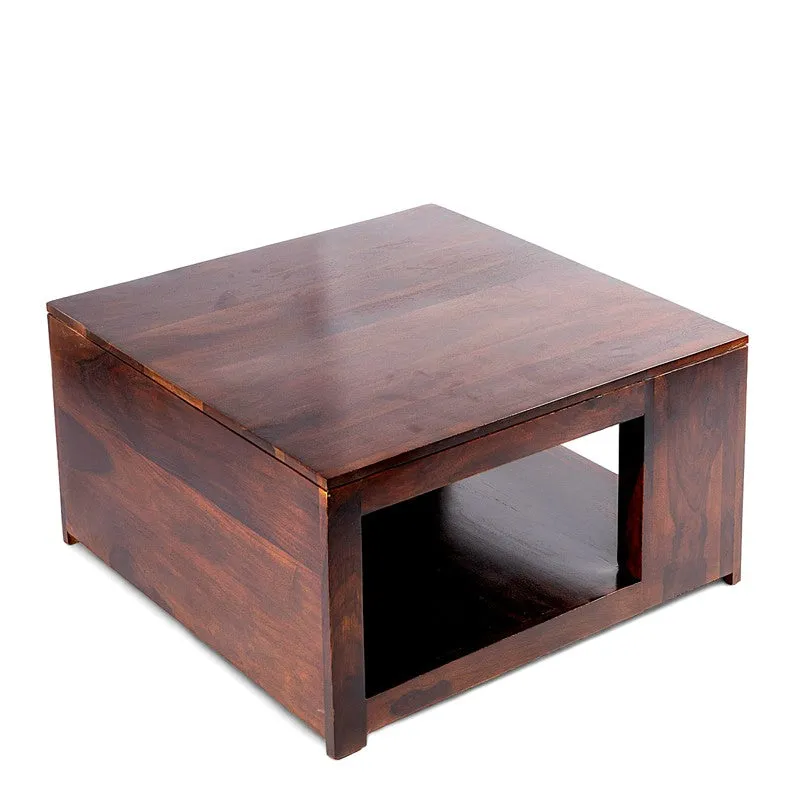 Brixon Sheesham Wooden Center Table - Brown media 3