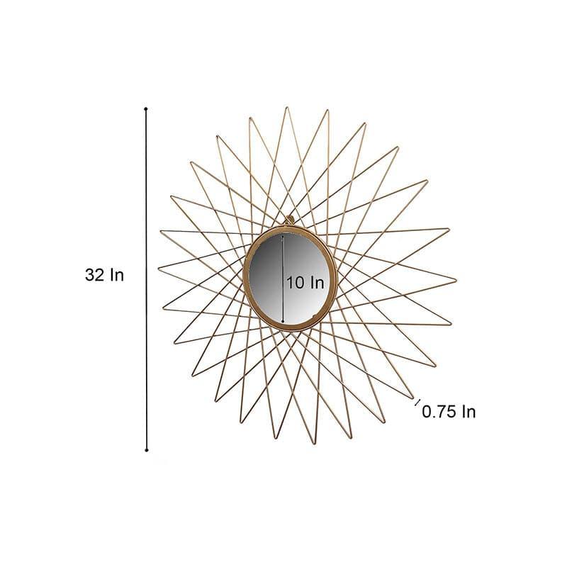 Radiant Nibbler Wall Mirror - Gold media 7