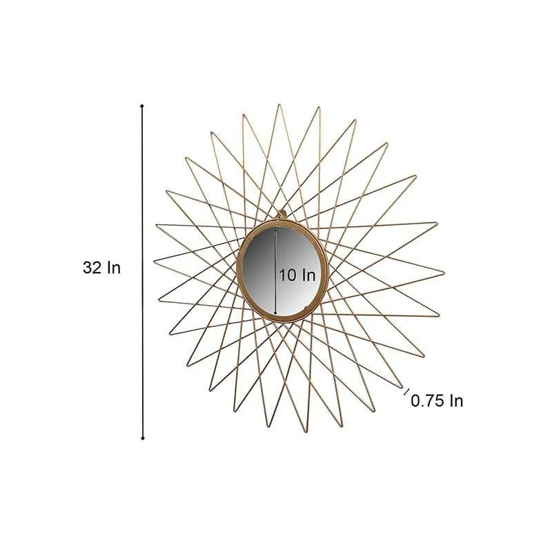 Radiant Nibbler Wall Mirror - Gold media 7
