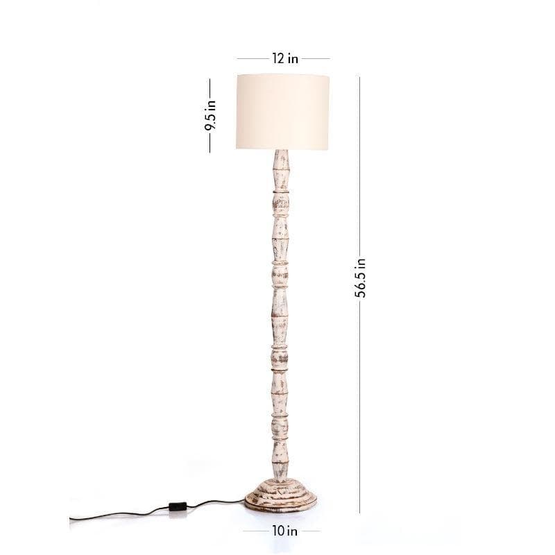 Classic Chic Antique Stand Floor Lamp - White media 4
