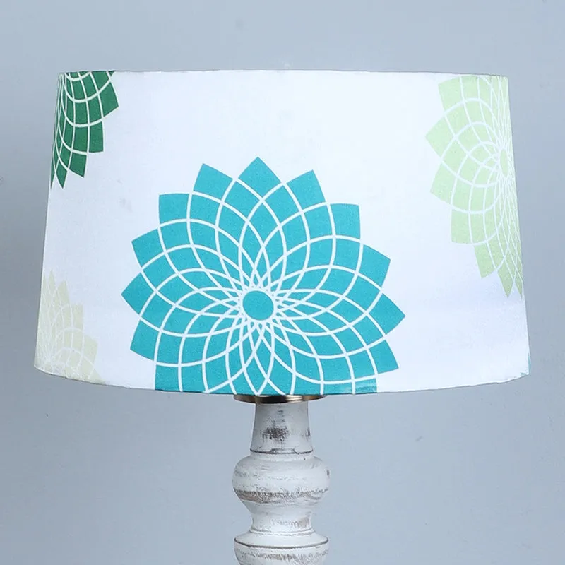 Akari Totem Printed Mango Wood Floor Lamp - White media 4