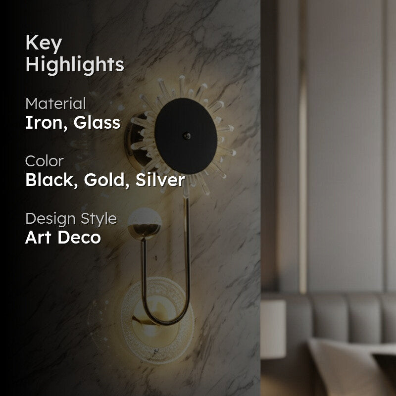 Fleura Iron Wall Lamp media 2
