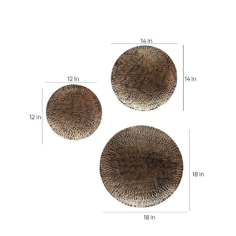 Hamo Dot Hammered Iron Wall Accent - Set Of Three media 4