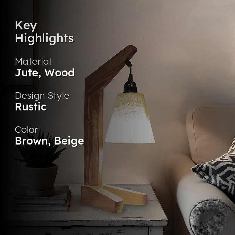 Mirador Jute Table Lamp - Brown,Beige media 2