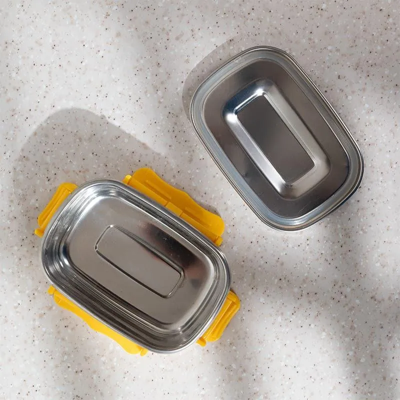 Savory Insulated Steel Lunch Box (Yellow) - 150 mL media 6