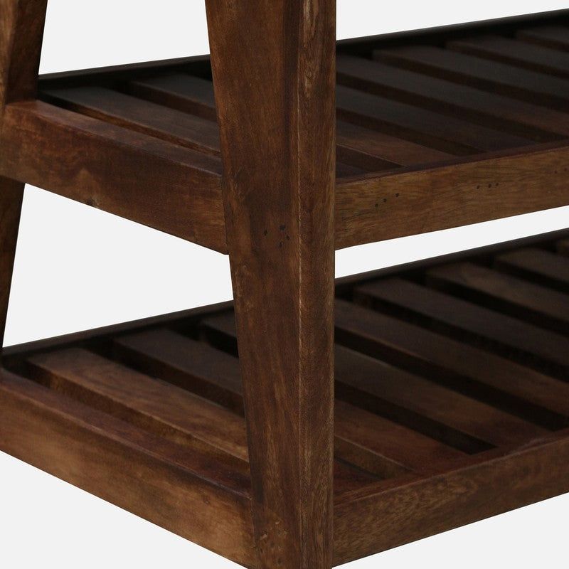 Sole Nest Mango Wood Shoe Rack - Pink media 7