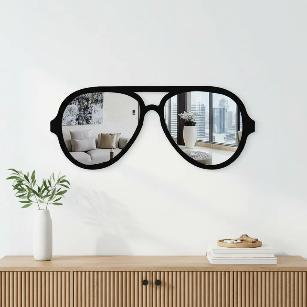 Mirrored Sunglasses Wall Mirror media 1
