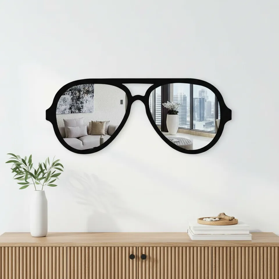 Mirrored Sunglasses Wall Mirror media 1