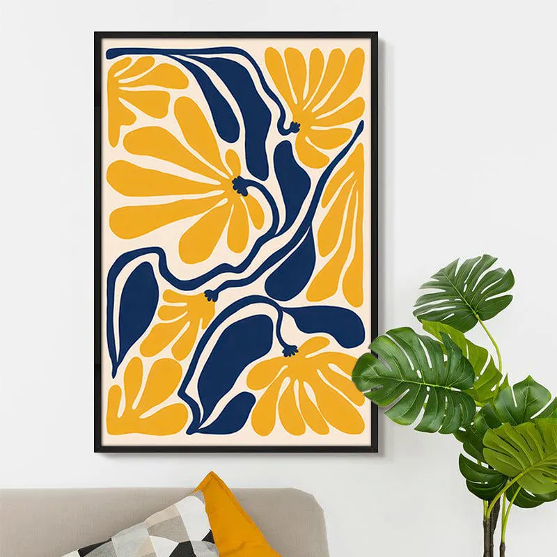 Campi Solis Floral Wall Painting With Frame media 5