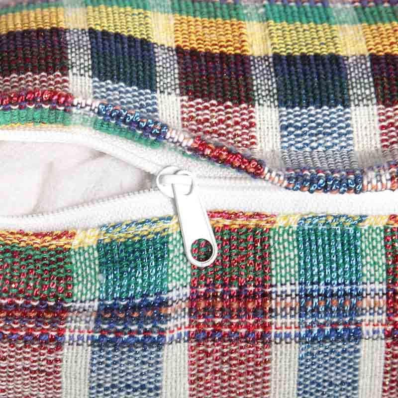 Buffalo Plaid Cushion Cover - Set Of Five media 4