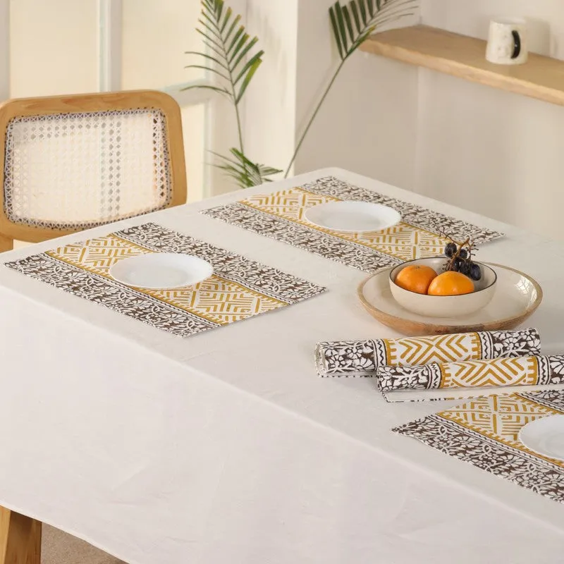 Linear Chic Canvas Table Mats - Set Of Six media 5