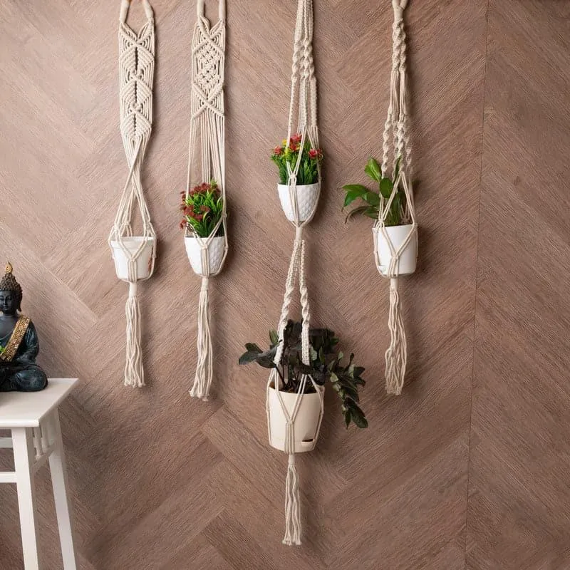 Amari Macrame Planter - Set Of Four media 1