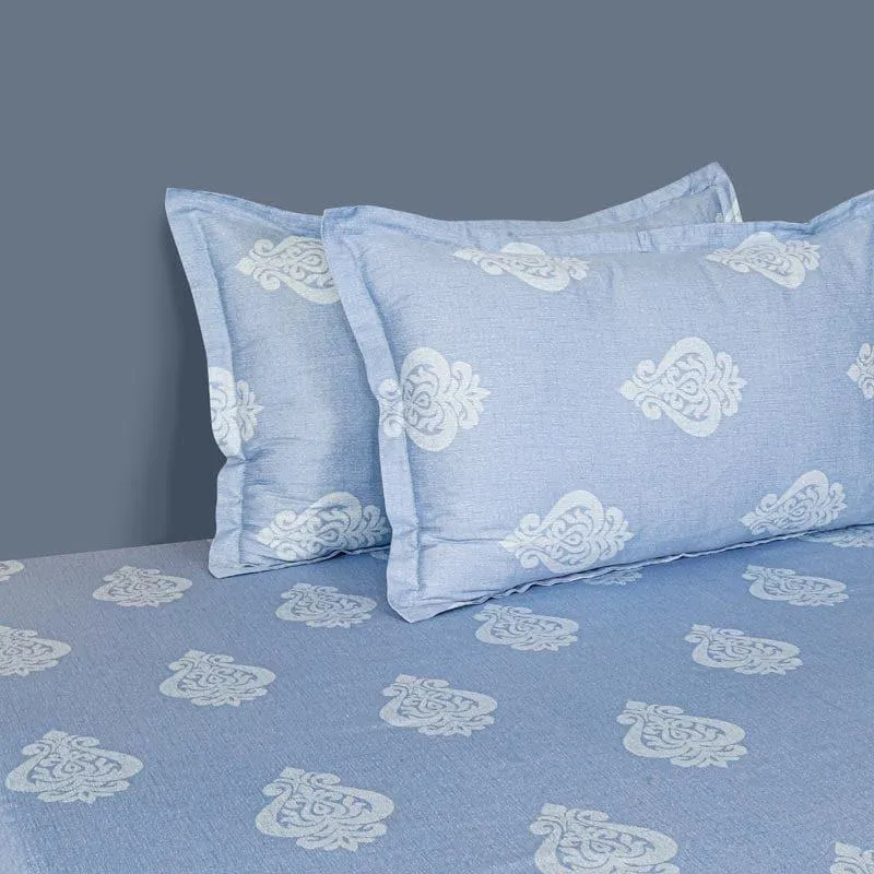 Swayam Adamya Blockprint Cotton Bedsheet - 250 TC media 3