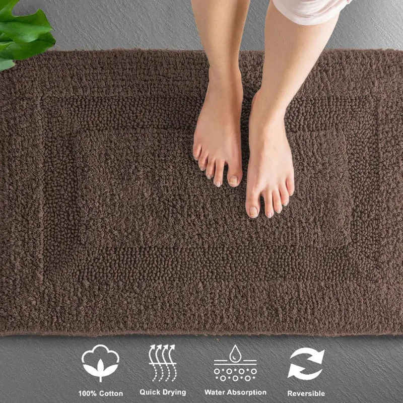 Paris Luxe Reversible Bath Mat - Brown media 5