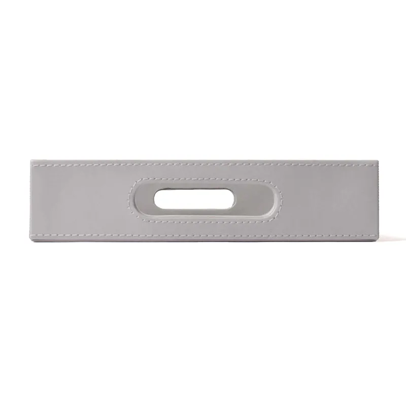 Veltrix Faux Leather Serving Tray - Grey media 3