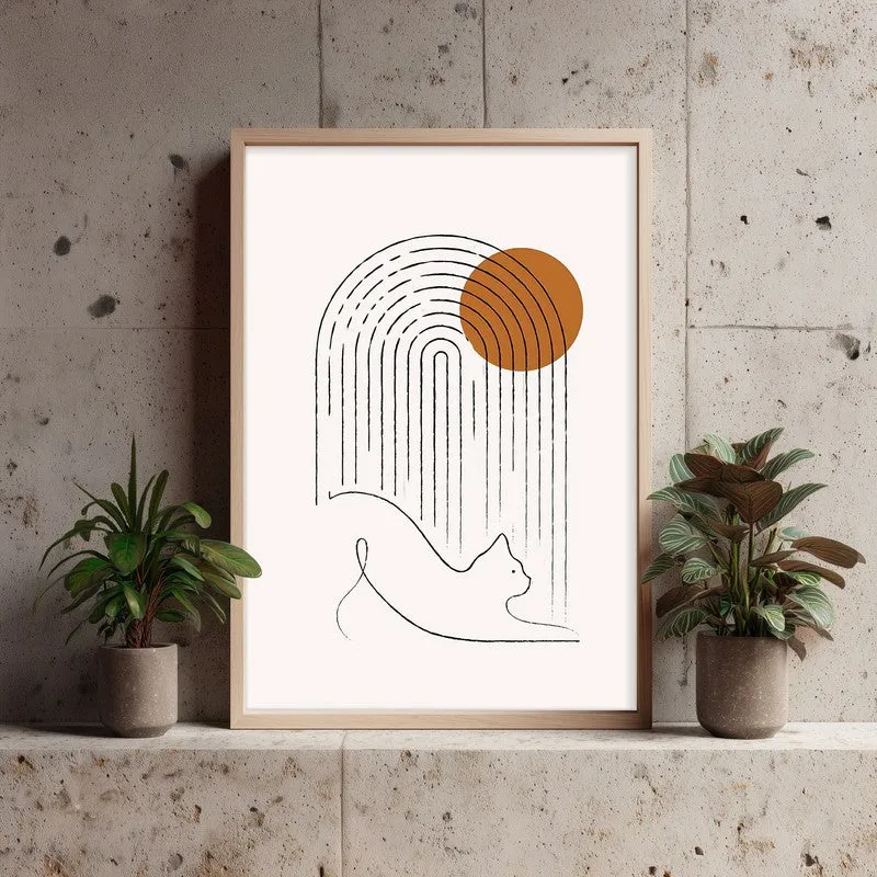 Pounce Archival Canvas Wall Art - Natural Brown Frame media 4