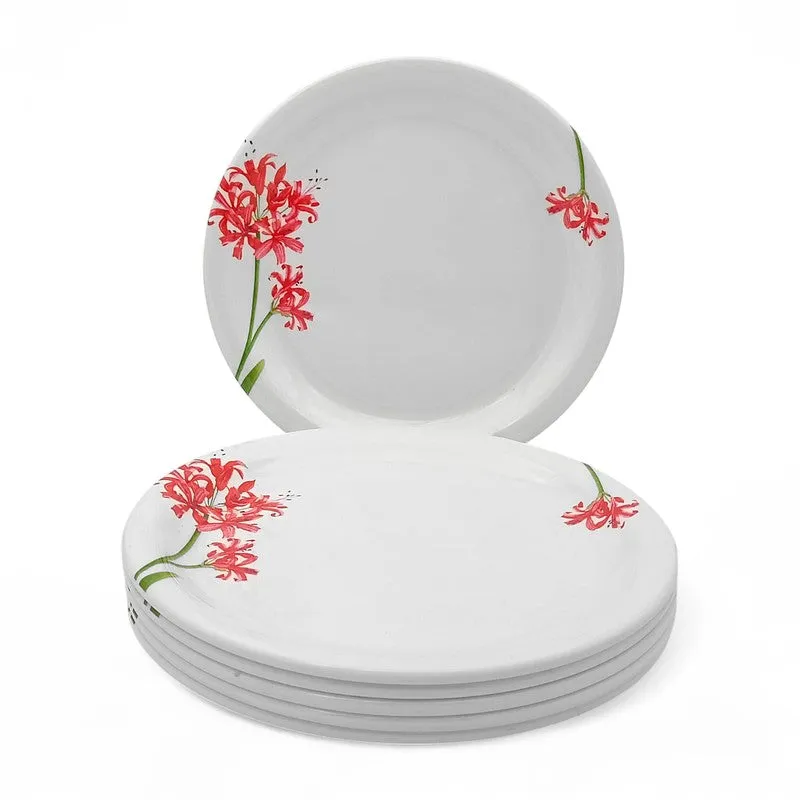 Orchid Blossom Melamine Dinner Plates - Set of Six - 8