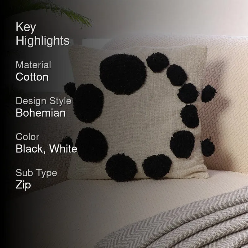 Bubble Bloom Tufted Cushion Cover - Brown media 2